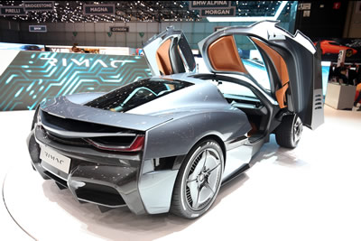 Rimac Concept Two Electric Supercar - 1914 hp/1408 kW -4 electric motors